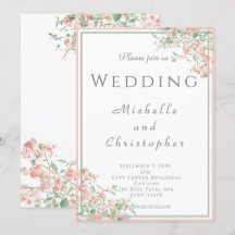 Botanisk Rosa och Grönt Boho Bröllop