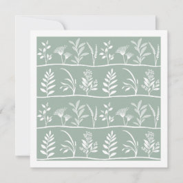 Botanisk serenad Mjuk Salvia Minimalistiska siluet Anteckningskort