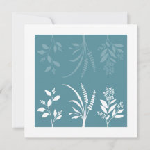 Botanisk serenad Vår äng Blå Blommig Minimalistisk
