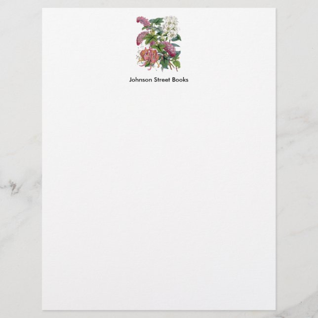 Botanisk sida för vintage (Framsida)