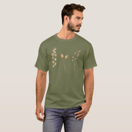 Botanisk Skördetrio – minimalistisk akvarell T Shirt