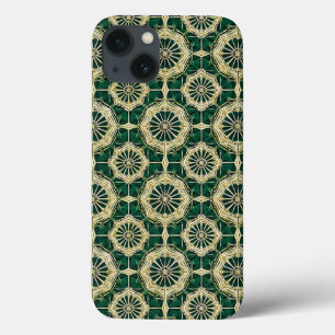 Botanisk Smaragd Estetisk Chic Guldaccent