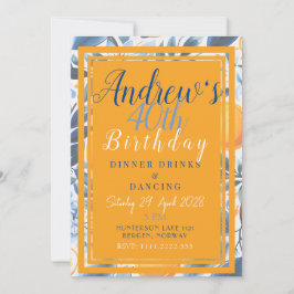 Botanisk sommarinbjudan till Orange Inbjudningar