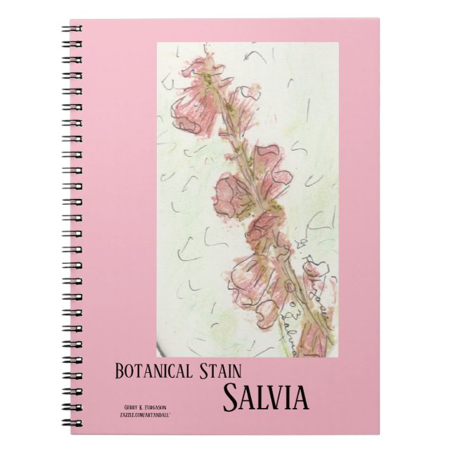 BOTANISK STAN SALVIA ANTECKNINGSBOK (Framsidan)