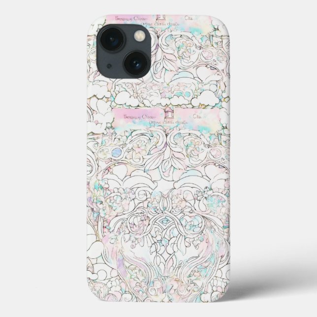 Botanisk stelhet: iphone case med känslighet (Baksida)