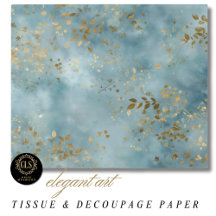 Botanisk teal guldblad design
