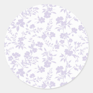 Botanisk Trädgård Dammig Lavendel - Neutral Runt Klistermärke