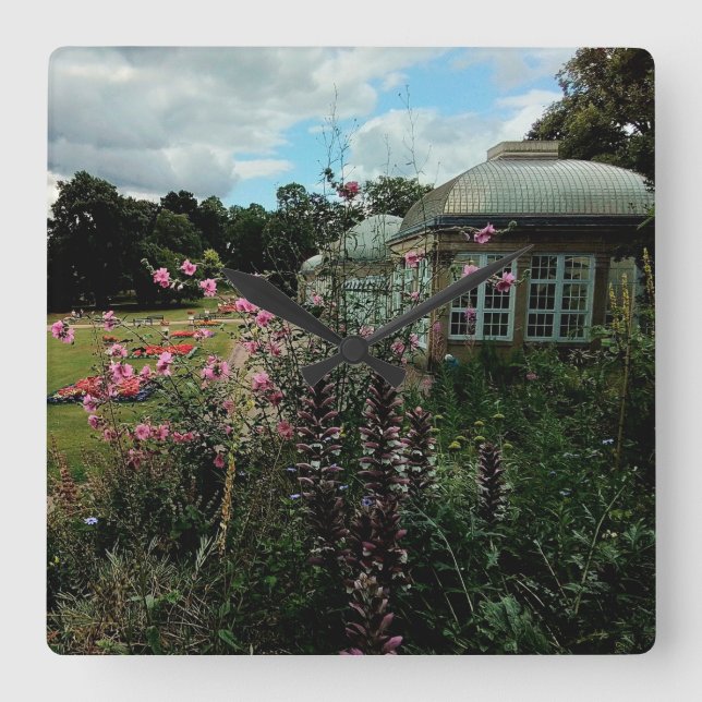Botanisk trädgård fyrkantig klocka (Framsida)