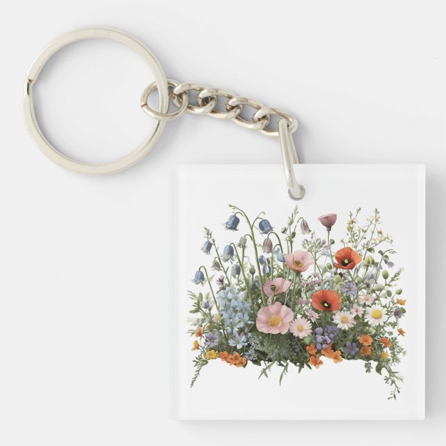 Botanisk trädgård med vilda blommor (Framsidan)