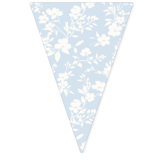 Botanisk trädgård Neutral - Pulverblå Vimplar (Första flaggan)
