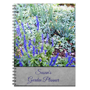 Botanisk trädgårds anteckningsbok med spiral