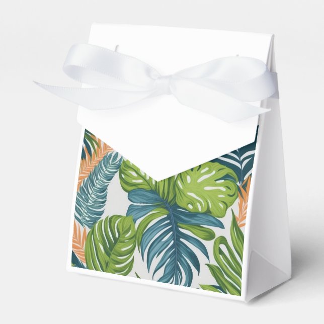 Botanisk tropisk presentlåda (Framsidan Sidan)