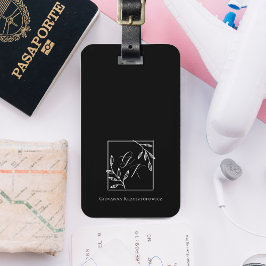 Botanisk Vapensköld | Timless Monogram Bagagebricka
