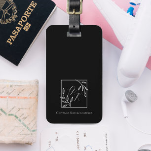 Botanisk Vapensköld Timless Monogram Bagagebricka