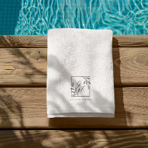 Botanisk Vapensköld | Timless Monogram Beach Towel