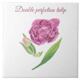 botanisk vattenfärg för dubblans perfektioneringst kakelplatta