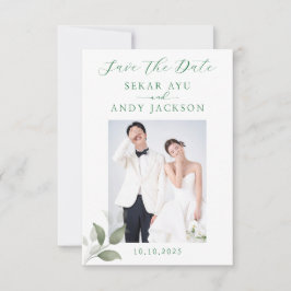 Botanisk vattenfärg spara datumet