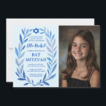 Botanisk vattenfärgsANPASSNINGSBAR PHOTO Fladdermu Inbjudningar<br><div class="desc">Perfekt-kort för att tillkännage ett bat mitzvah, pub mitzvah eller annat judiskt firande! Hand plockade delikata löv-trimma konst åt dig! FULLT ANPASSADE! Klicka på "Anpassa" ovan om du vill redigera texten och lägga till fotot. Klicka på "Redigera med verktyg" för att justera typsnitt, färg och placeringar. Du kan också enkelt...</div>