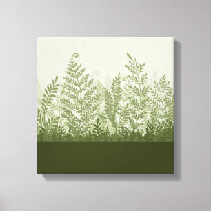 Botanisk växtillustrationkanfas canvastryck