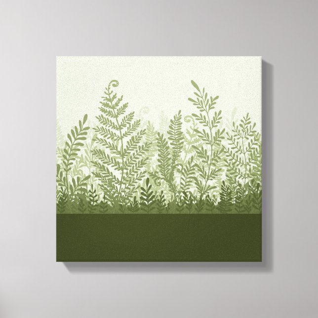 Botanisk växtillustrationkanfas canvastryck (Framsida)