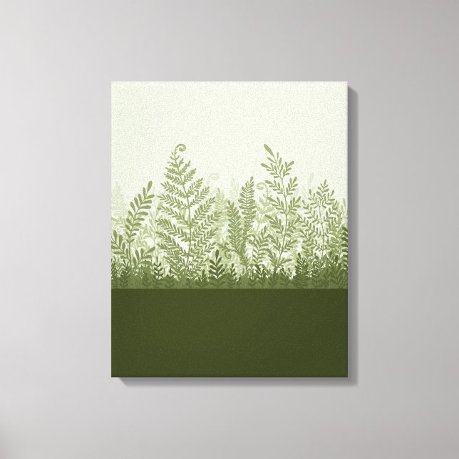 Botanisk växtillustrationkanfas canvastryck (Framsida)