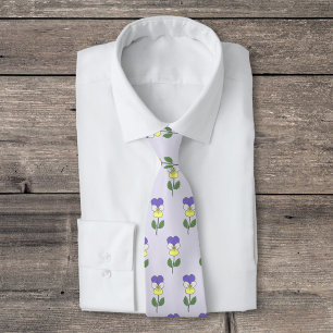 Botanisk Vild Pansy Pastel Flower Slips