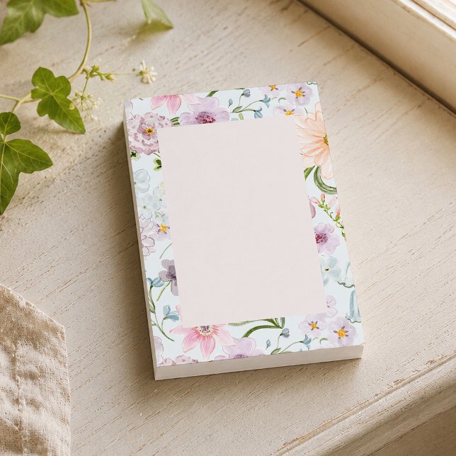 Botanisk vildblomma post-it block (Skapare uppladdad)