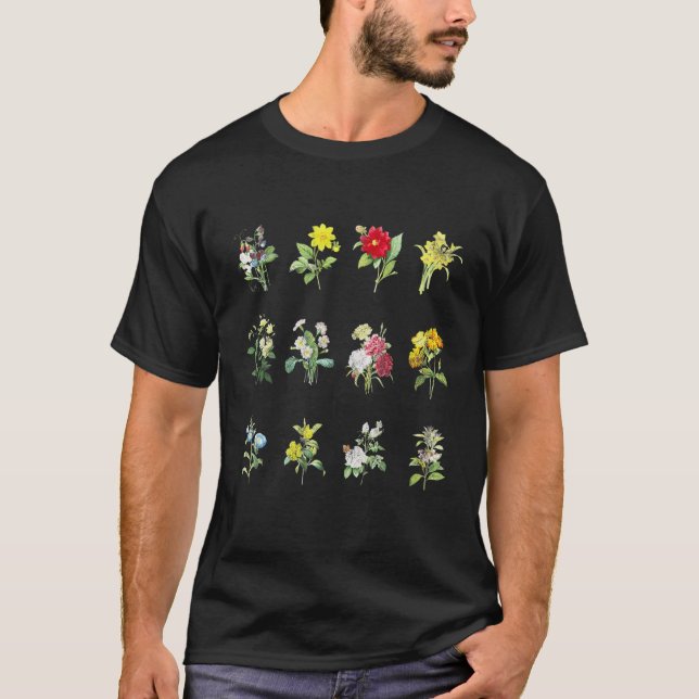 Botanisk vildblomsterträdgård Trädgårdsodlare 1 T Shirt (Framsida)