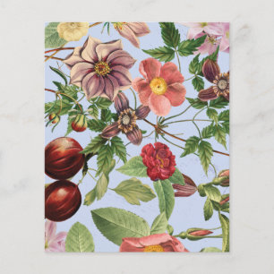 Botanisk vintage design flygblad