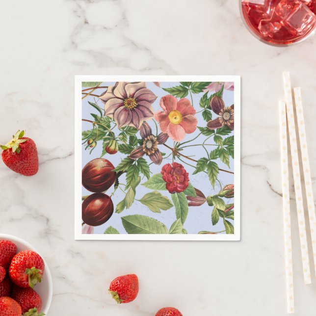 Botanisk vintage design pappersservett (Insitu)