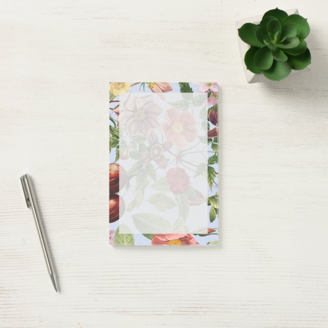 Botanisk vintage design post-it block (Kontor)
