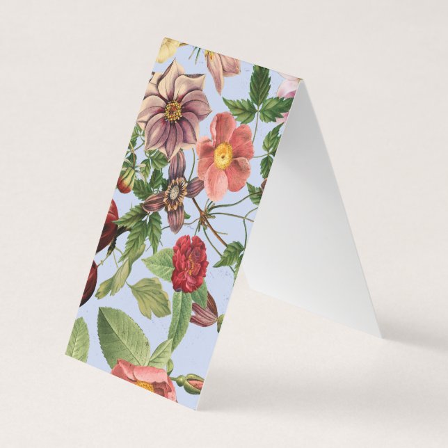 Botanisk vintage design visitkort (Framsida)