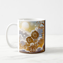 Botanisk vintervintervärld kaffemugg