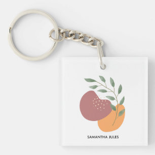 Botaniska Abstrakten Terracotta Boho i mitten av å