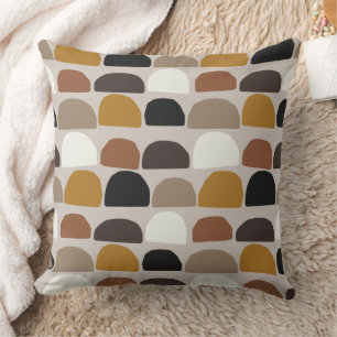 Botaniska Abstrakten Terracotta Boho i mitten av å Kudde