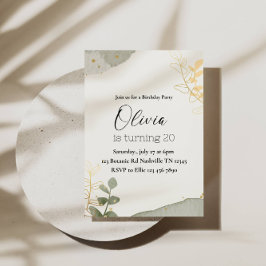 Botaniska Abstraktens Födelsedagsfest för botanisk Inbjudningar