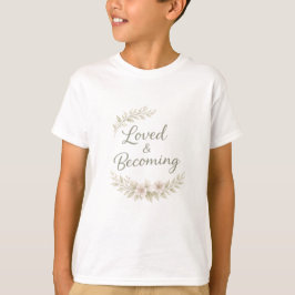 Botaniska accenter kärlekscitat AI-konst T-Shirt