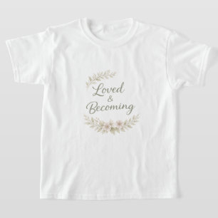 Botaniska accenter kärlekscitat AI-konst T-Shirt