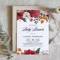 Botaniska Amaryllis och Morsa Blommigt Baby Brunch