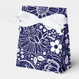 Botaniska Beauties Blue RIBBON FAVOR BOX Presentaskar