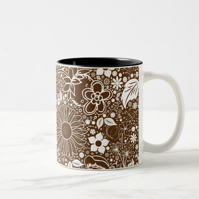 Botaniska Beauties Brown Två-Tonad Mugg (Höger)