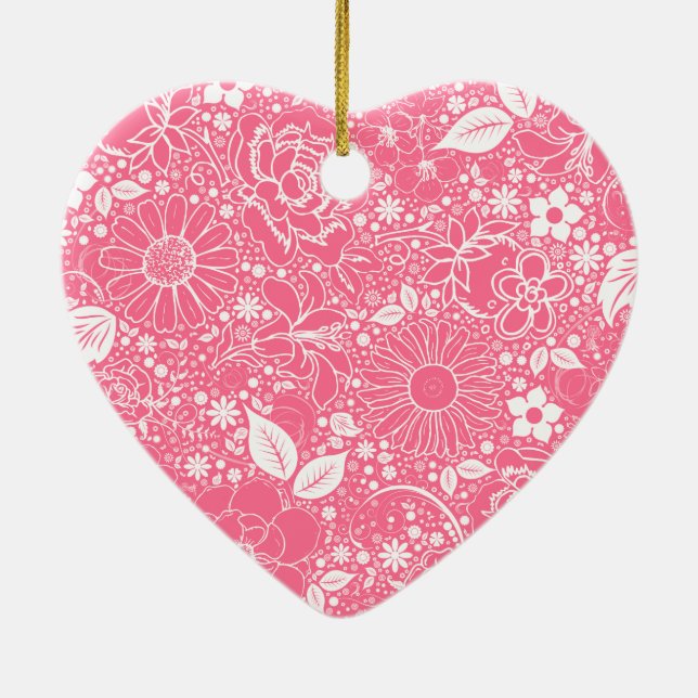 Botaniska Beauties LT Rosa HJÄRTFORMADE ORNAMENT (Baksidan)