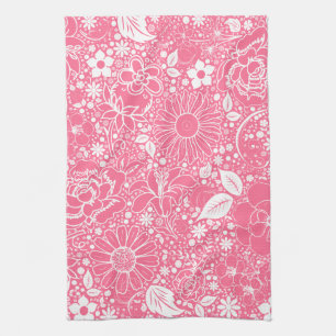 Botaniska Beauties Lt Rosa Kitchen Towels Kökshandduk