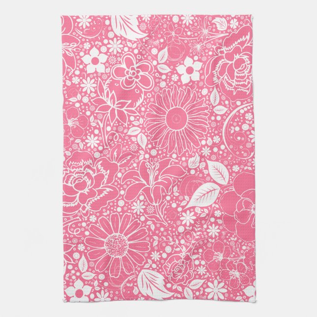 Botaniska Beauties Lt Rosa Kitchen Towels Kökshandduk (Vertikal)