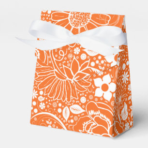 Botaniska Beauties Orange RIBBON FAVOR BOX Presentaskar