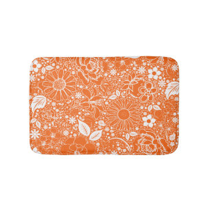 Botaniska beauties, Orange-Small Bath Mat Badrumsmatta