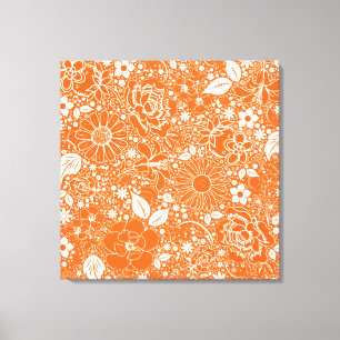 Botaniska Beauties-Orangen Wrapped Canvas