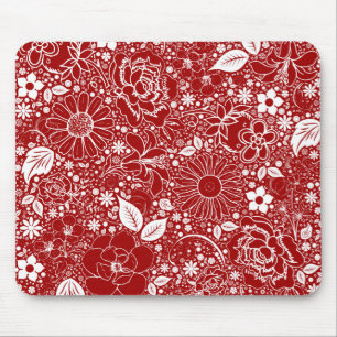 Botaniska Beauties Red Mouse Pad Musmatta
