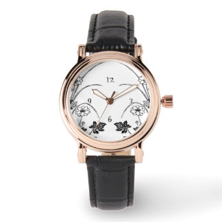 Botaniska bevakningen av art nouveau armbandsur