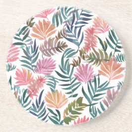 Botaniska blad akvarell | Blommig färgglad söt Underlägg